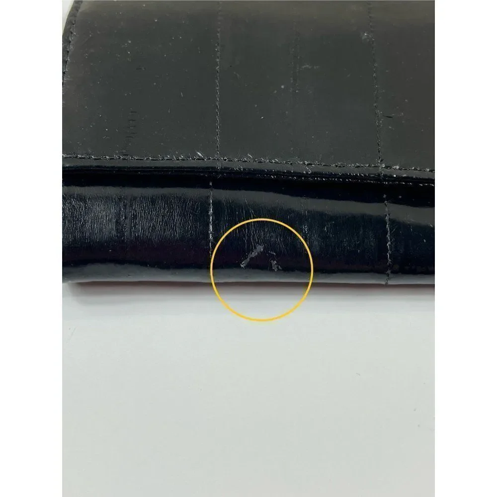 Austin Grey Geniune Eelskin Trifold Keyholder Snap Wallet Black Unisex